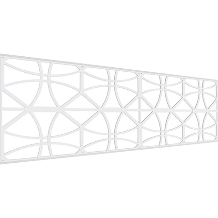 Ekena Millwork Set of Four Panels for 94 1/2"W x 28 1/4"H Haswell Fretwork Wainscot Wall Paneling WPKP14X01X47HWL